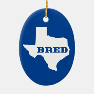 Texas Bred Ceramic Tree Decoration