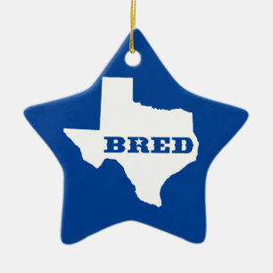 Texas Bred Ceramic Tree Decoration