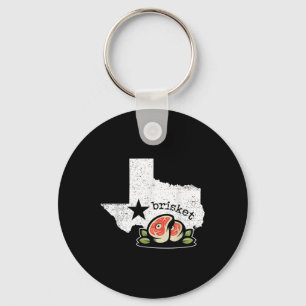 Texas Brisket Home State Love Funny Barbecue Beef Key Ring