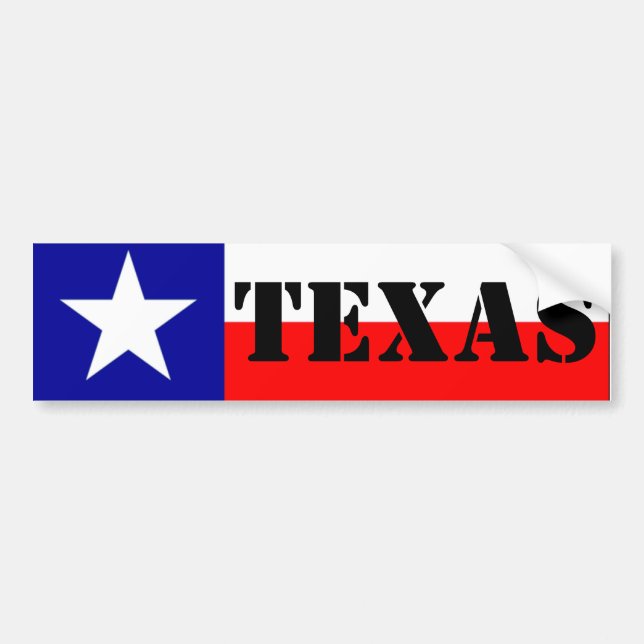 Texas Bumper Sticker (Front)