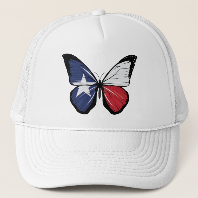 Texas Butterfly Flag  Trucker Hat (Front)