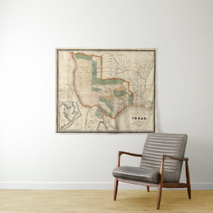 Texas, By David H Burr Tapestry