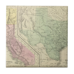 Texas, California Ceramic Tile