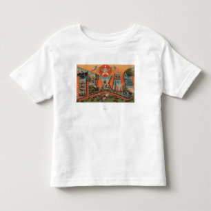 Texas (Cattle Grazing Scene)Large Letter Toddler T-Shirt