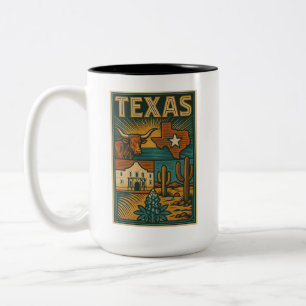 Texas Ceramic Mug – State of Texas Coffee Cup
