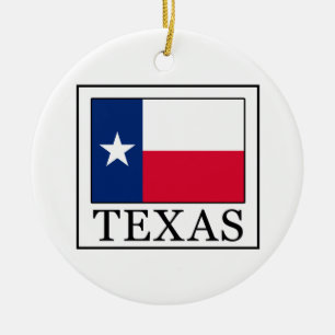 Texas Ceramic Ornament
