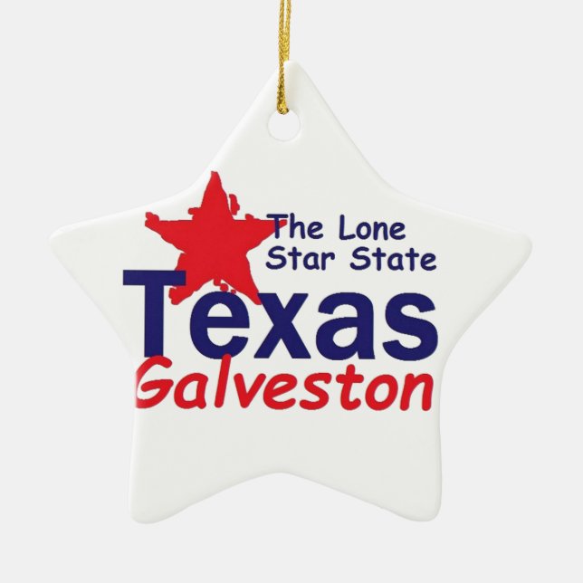 TEXAS CERAMIC ORNAMENT (Front)