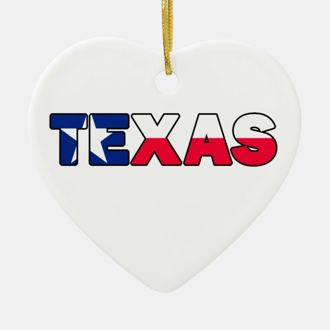 Texas Ceramic Tree Decoration (Front)