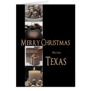 Texas  Christmas Card, state specific