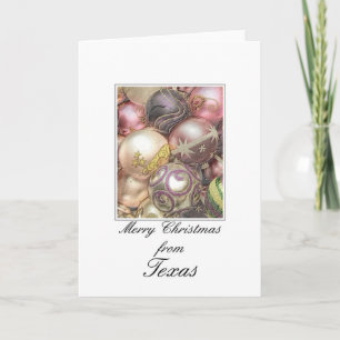 Texas  Christmas Card, state specific Holiday Card