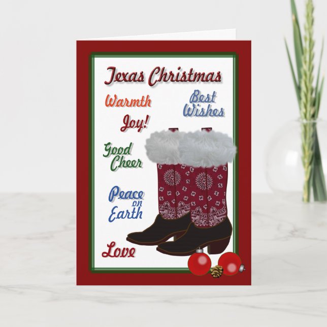Texas Christmas Holiday Card (Front)