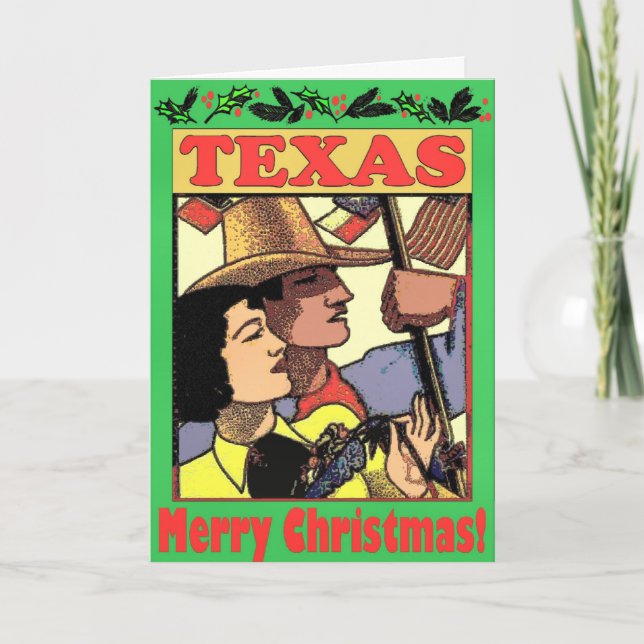 Texas Christmas Holiday Card (Front)