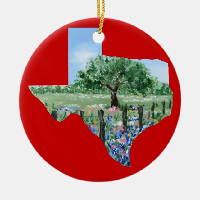 Texas Christmas Ornament (Front)