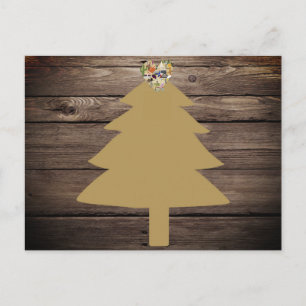 Texas Christmas Rustic Postcard