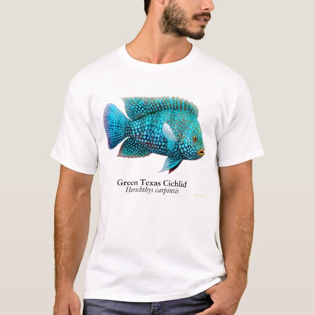 Texas Cichlid Fish T-Shirt (Front)