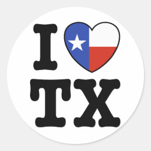Texas Classic Round Sticker
