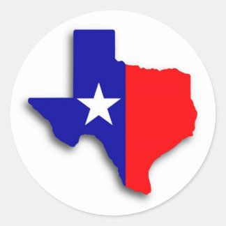 texas classic round sticker