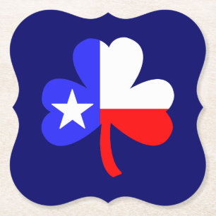 Texas Clover Paper Coaster