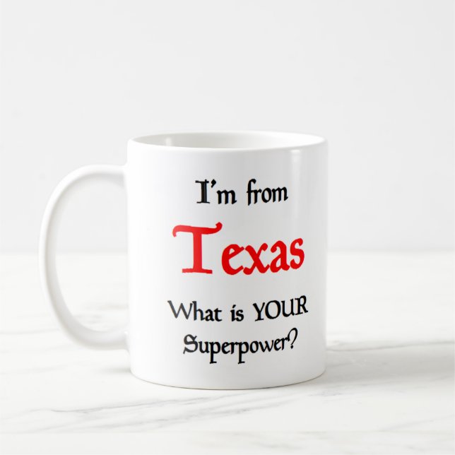 texas coffee mug (Left)