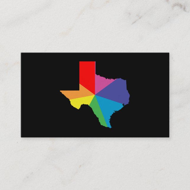 texas colour burst business card (Front)
