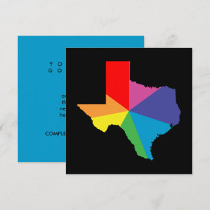 texas colour burst invitation