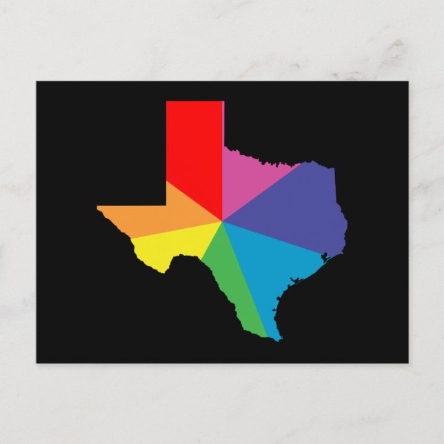 texas colour burst postcard (Front)