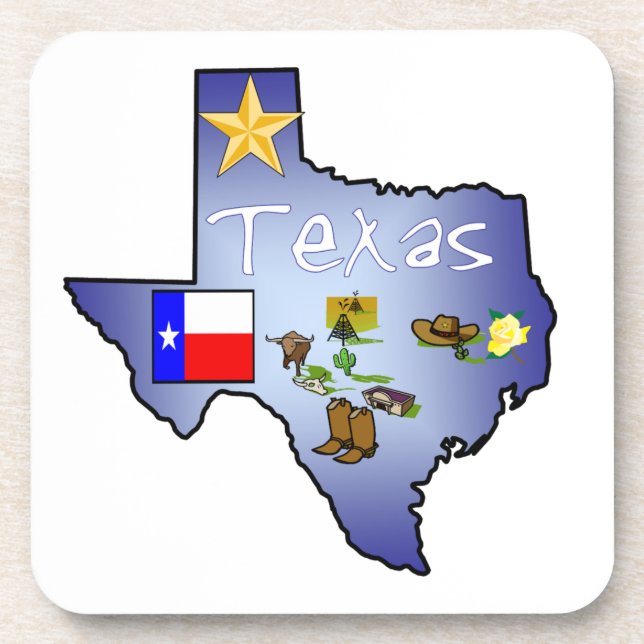 Texas Cork Coaster (Front)