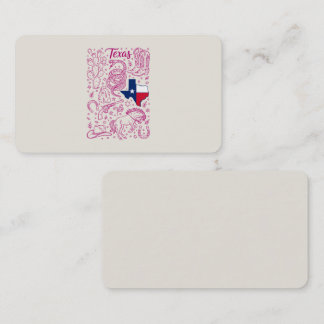 Texas Cowboy Pack Western Vibes Business Card