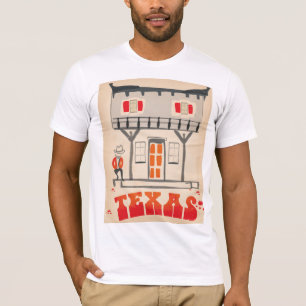 Texas Cowboy Vintage Style travel poster T-Shirt