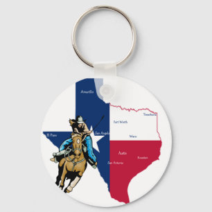 Texas Cowgirl Key Ring