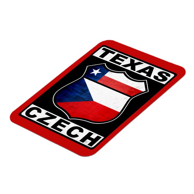 Texas Czech American Magnet (Left Side)