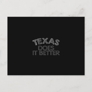 Texas Does it Better Postcard