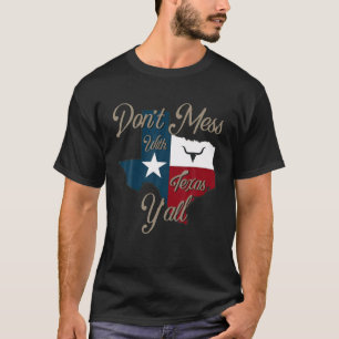 Texas Don't Mess With Vintage Texas Longhorn Lone T-Shirt
