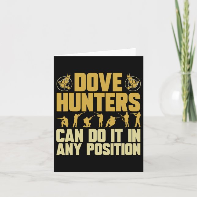 Texas Dove Hunting Dove Hunter  Card (Front)