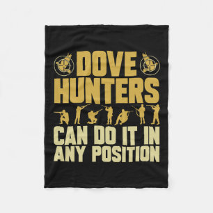 Texas Dove Hunting Dove Hunter Fleece Blanket