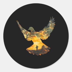 Texas Dove Hunting I Dove Hunter Classic Round Sticker