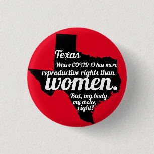 Texas Feminist Virus Custom 3 Cm Round Badge