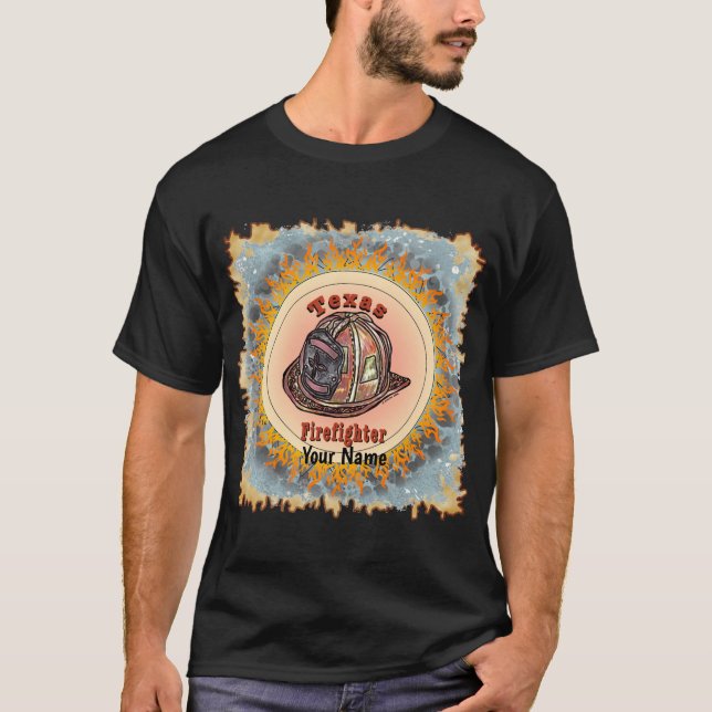 Texas Firefighter   t shirt (Front)