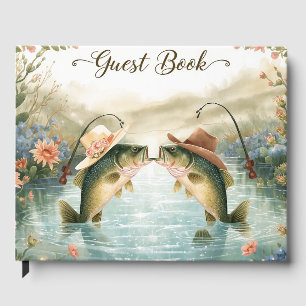 Texas Fishing Wedding Guest Book