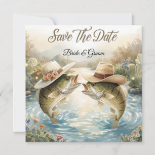 Texas Fishing Wedding Save the Date