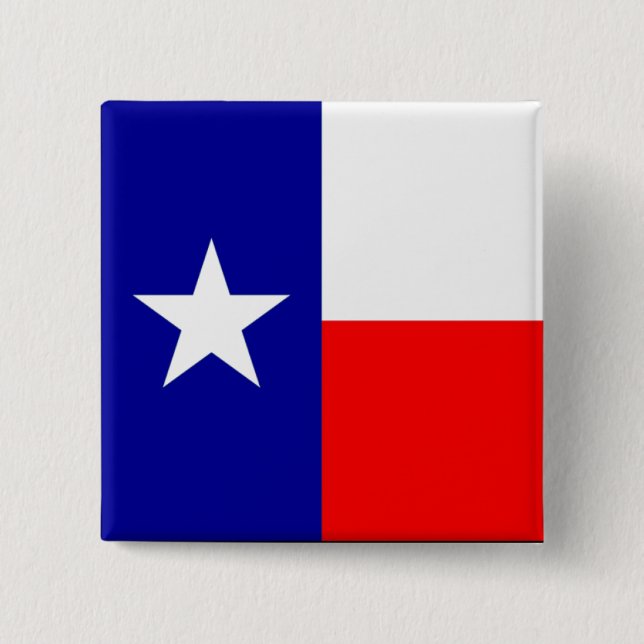 Texas Flag 15 Cm Square Badge (Front)