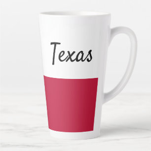 Texas flag 17 oz. latte cup