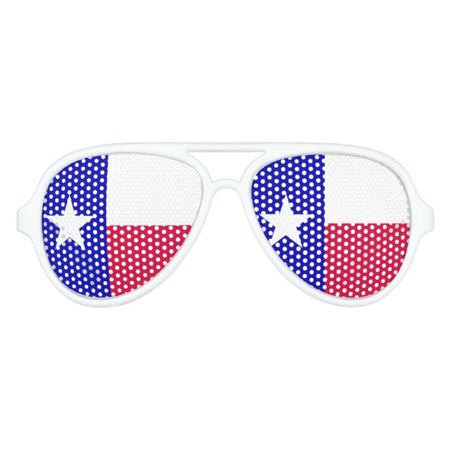 Texas flag aviator sunglasses (Front)