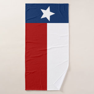 Texas flag bath towel set