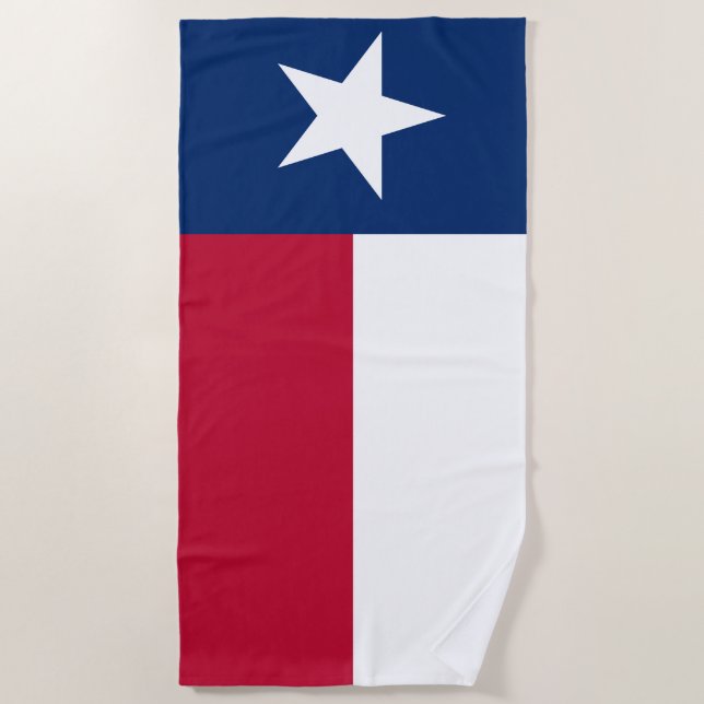 Texas flag beach towel (Front)