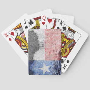 texas flag brick wall playing cards