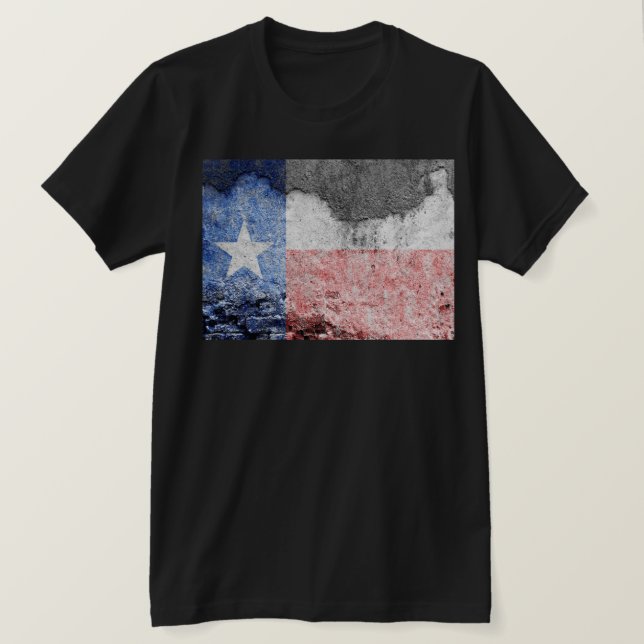 texas flag brick wall T-Shirt (Design Front)