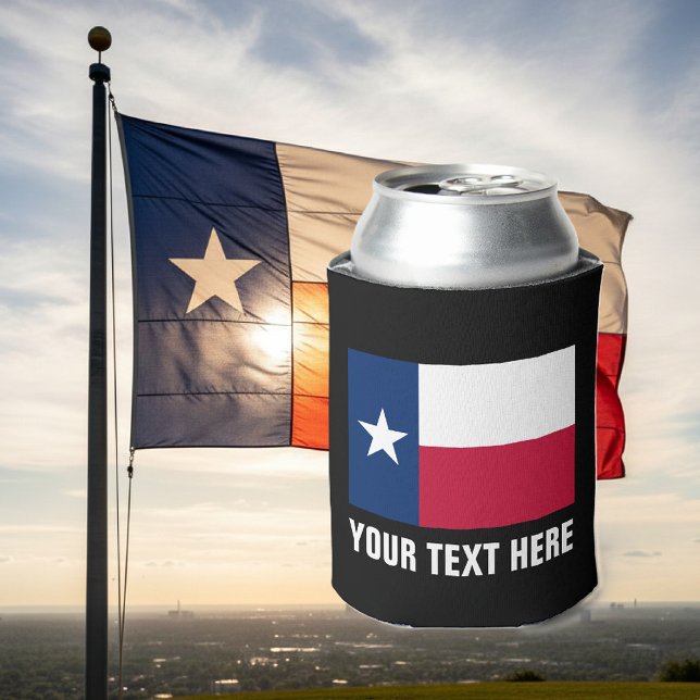 Texas flag can coolers | Texan pride beer holder (Texas flag can cooler)