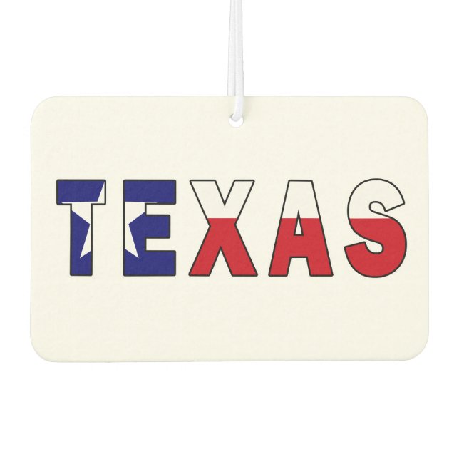 Texas Flag Car Air Freshener (Front)