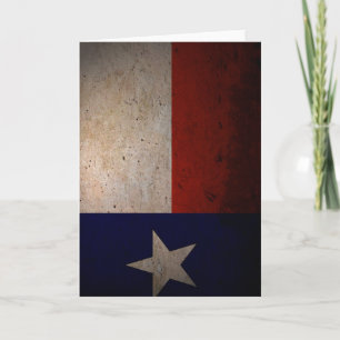 Texas flag card
